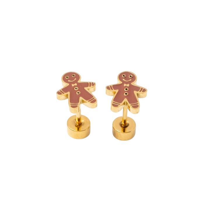 Gingerbread Man Earrings