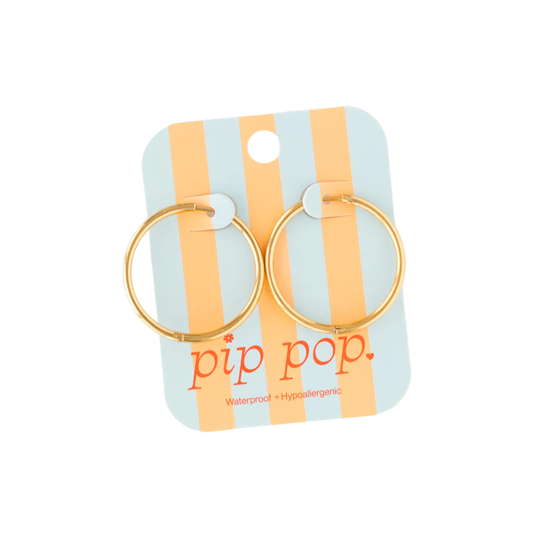 Endless Hoop Thin Gold