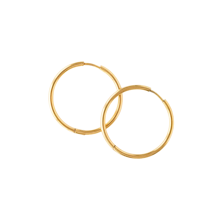 Endless Hoop Thin Gold