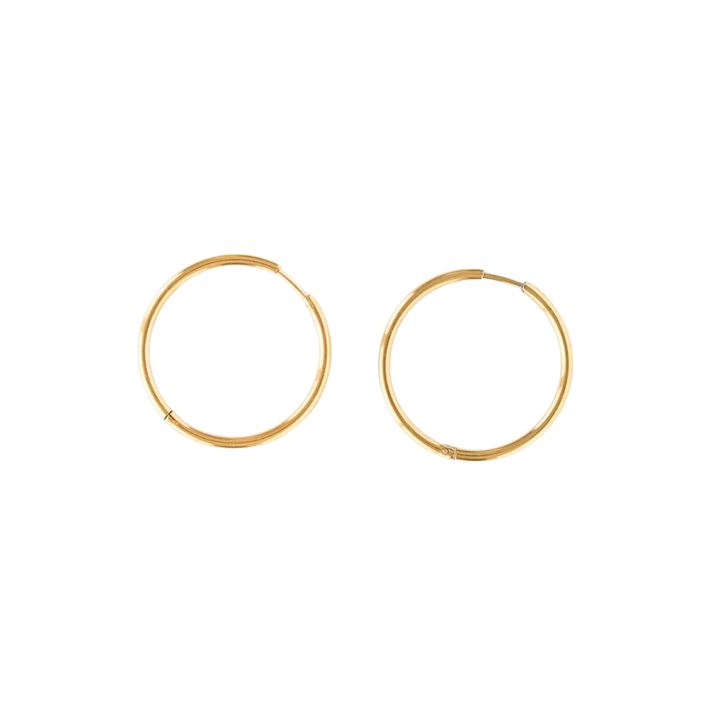 Endless Hoop Thin Gold
