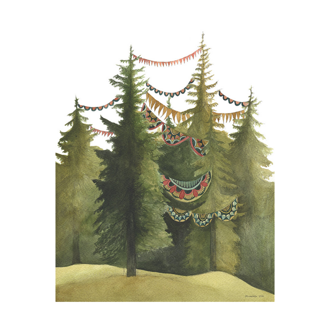 In the Quilted Forest Art Print
