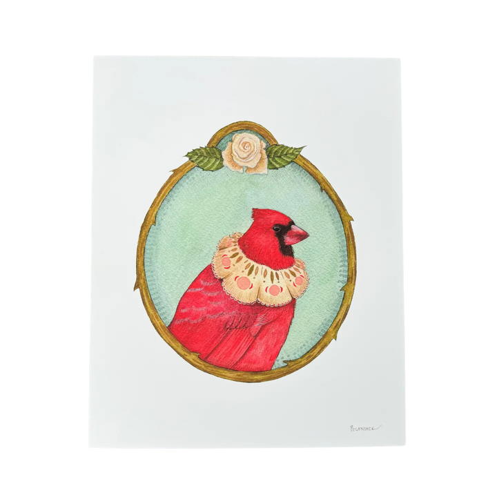 Floral Flight Crew: Cardinal of Roses 8"x10" Print