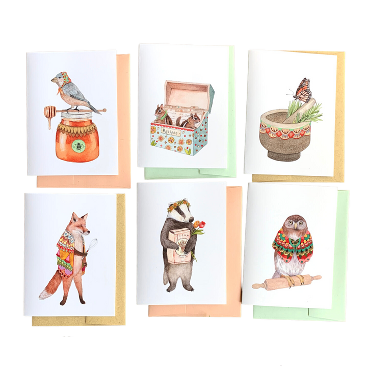 Woodland Kitchen - Greeting Card Pack