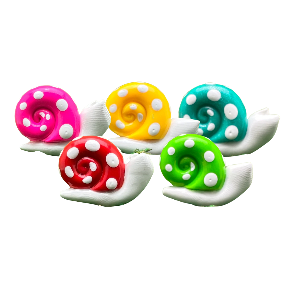 Snail Picks Polymer Clay