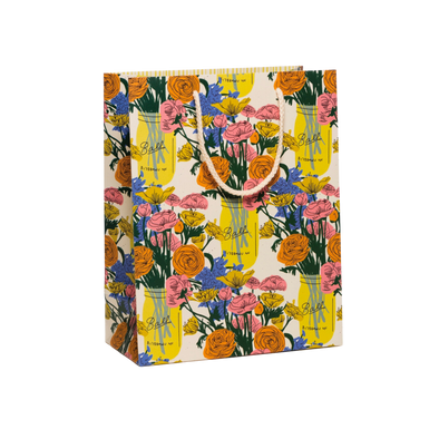 Gift Bag with Floral illustration