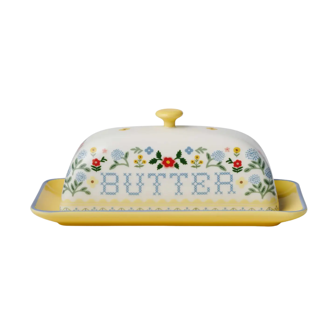 Home Sweet Home Porcelain Butter Dish