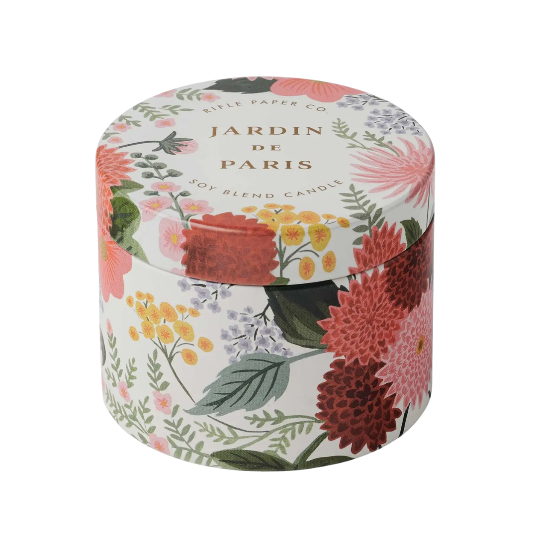 Dahlia Jardin De Paris Tin Candle (3oz)