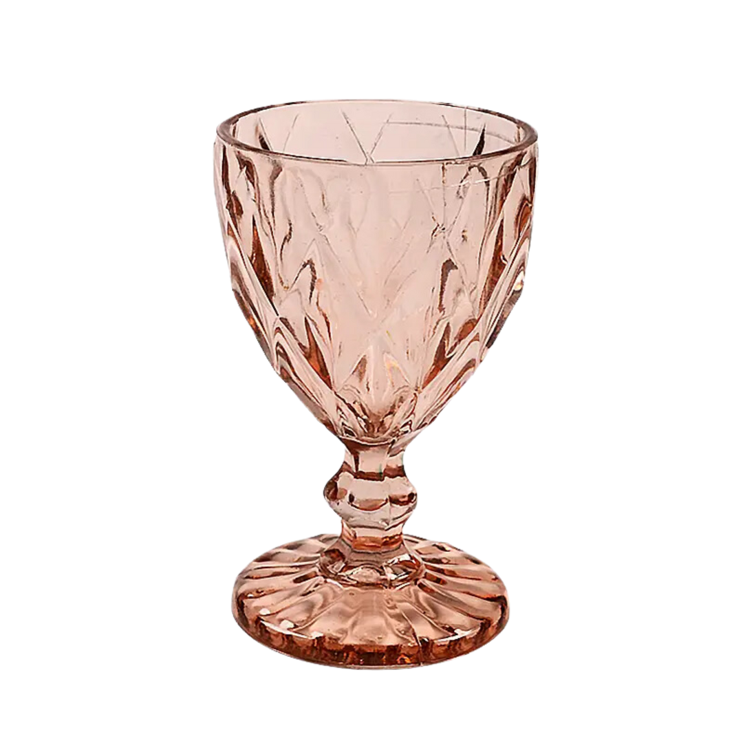 Peony Wine Glass - Pink