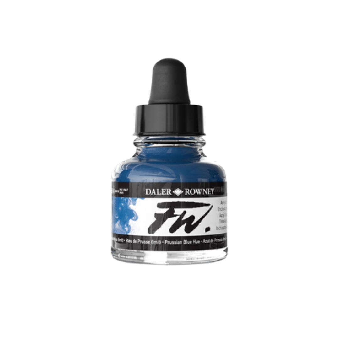 FW Liquid Acrylic Ink 1oz - Prussian Blue Hue
