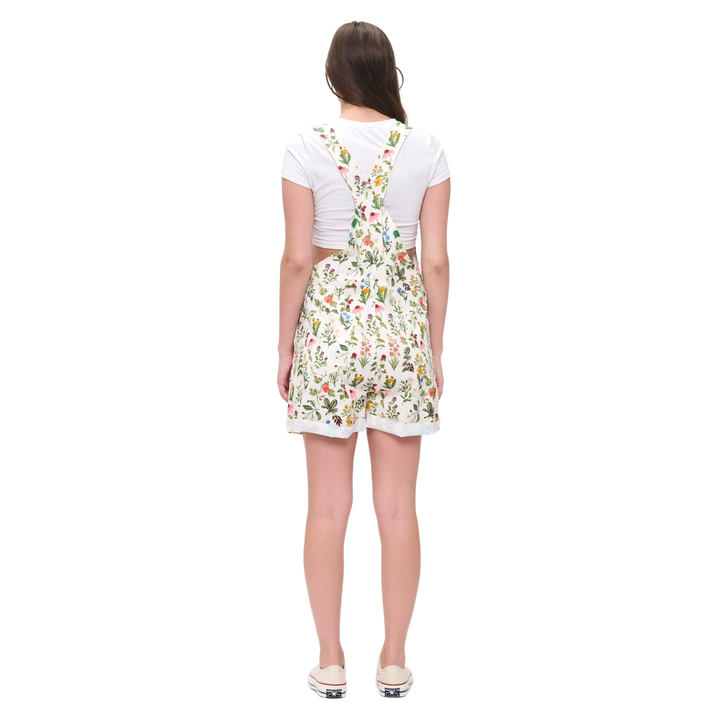 Floral Garden Print Shortalls