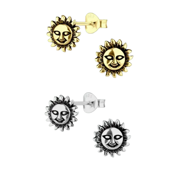 Smiley Sun Studs