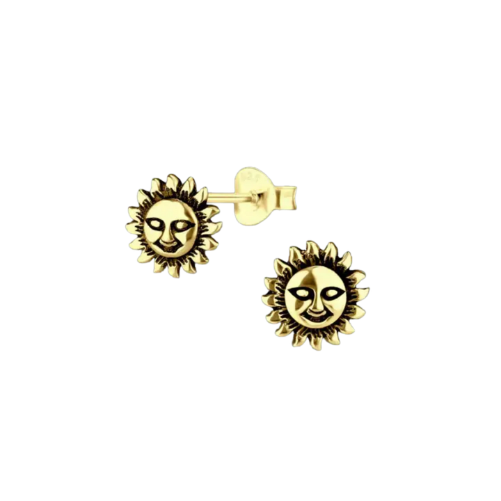 Smiley Sun Studs