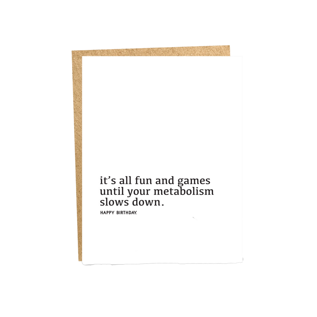 Metabolism Birthday Card
