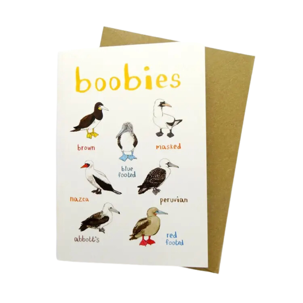 Boobies Greeting Card