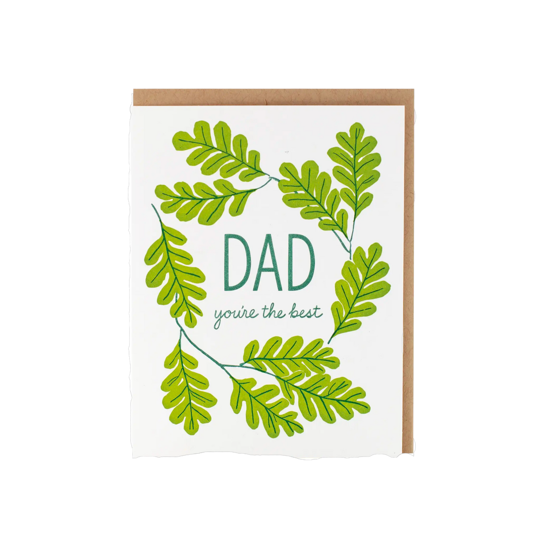 Oak Wreath Father's Day Card