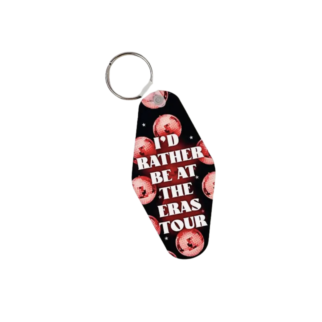 Motel Style Keychain, I'd Rather Be At The Eras Tour