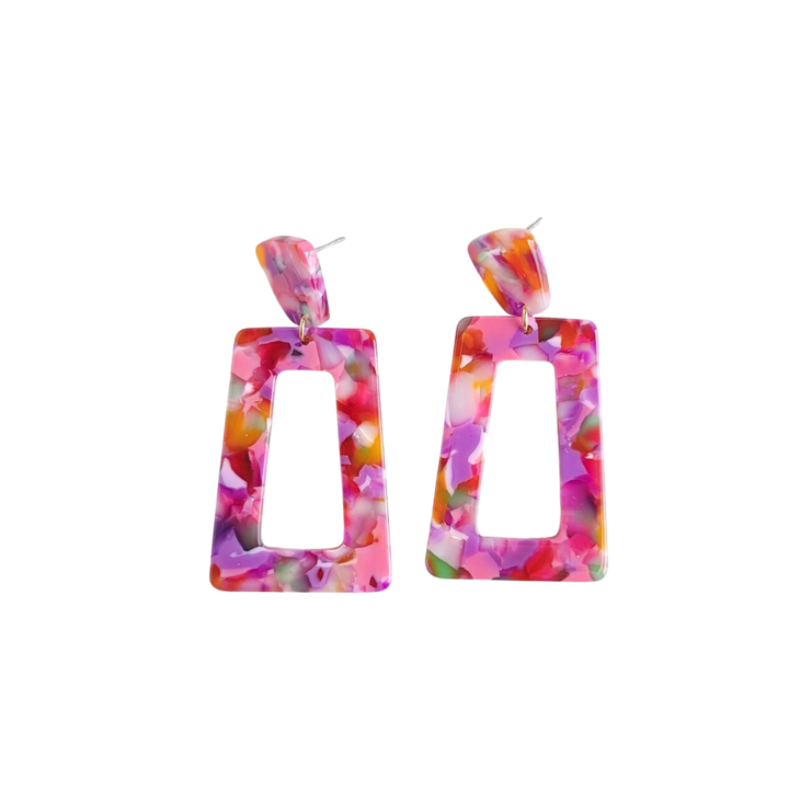 Avery Earrings - Paradise Pink