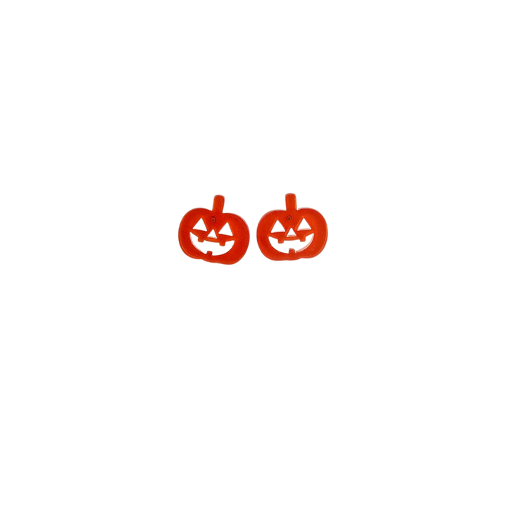 Jack O' Lantern Pumpkin Studs