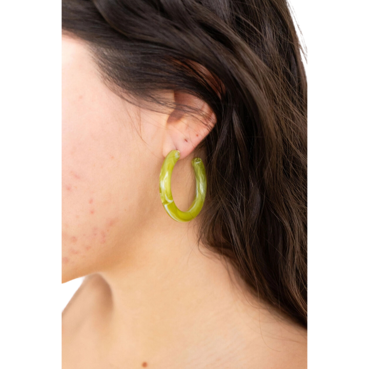 Josie Hoops - Moss Green