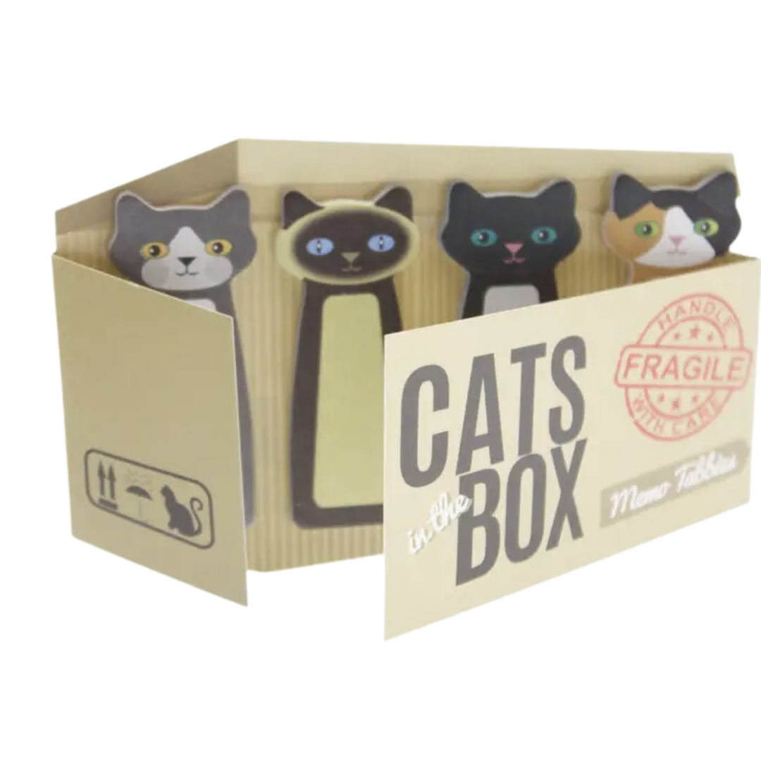 Cats in the Box Memo Tabbies