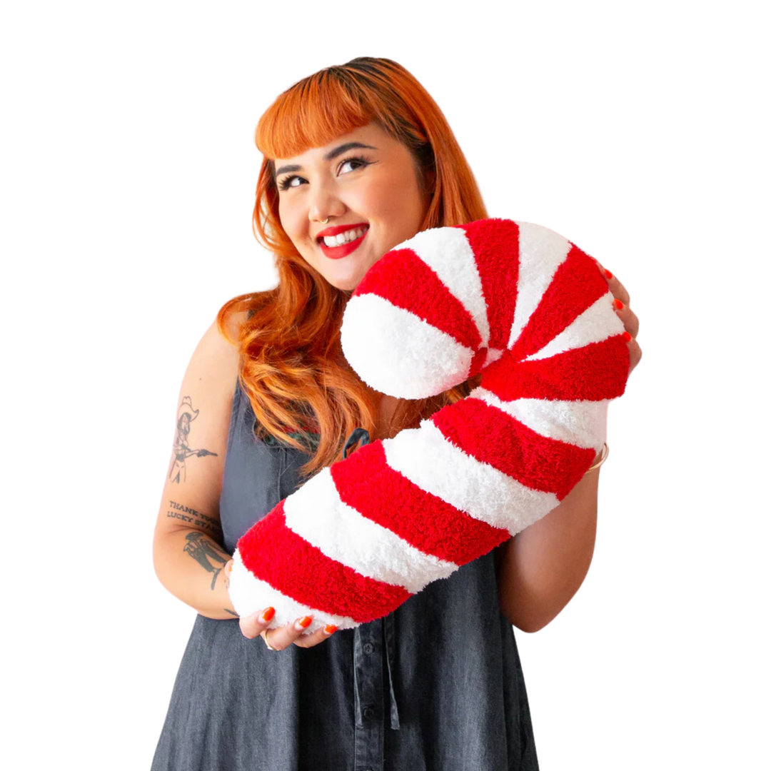 Candy Cane Christmas Pillow