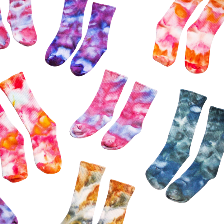 Ice-Dyed Bamboo Kid Socks