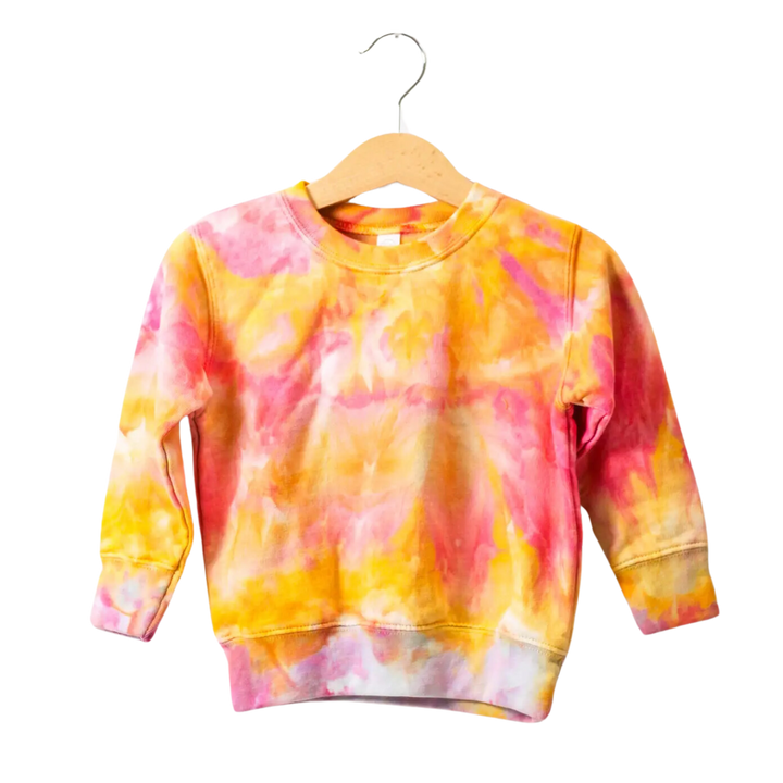 Ice-Dyed Toddler Fleece Crewneck