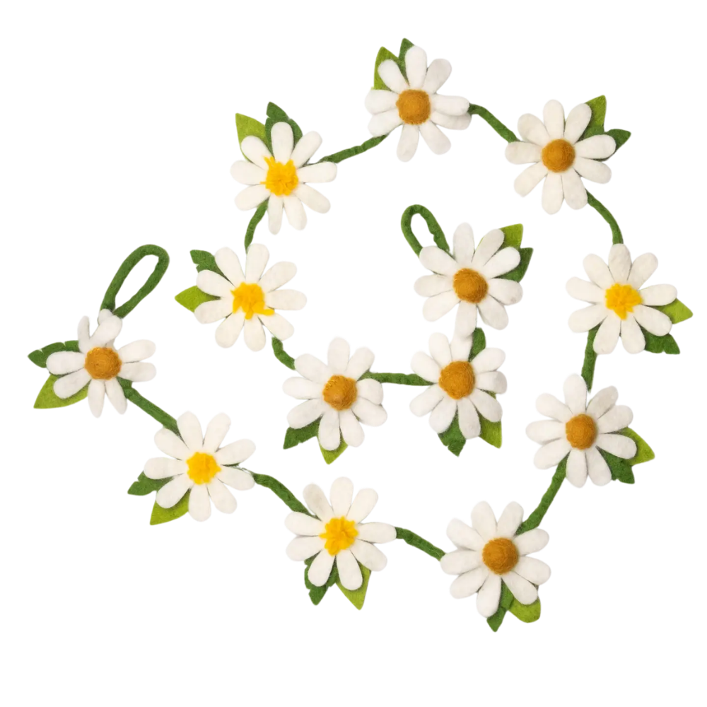 Felt Daisy Garland