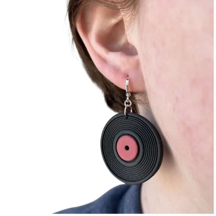 Vinyl Record Earrings