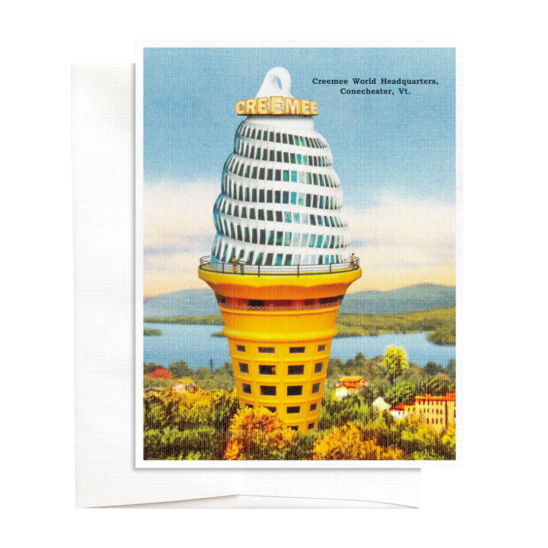 Creemee World Headquarters Funny Greeting Card