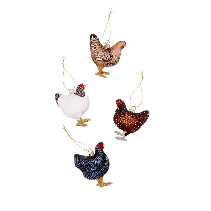 Farmhouse Hen Ornament