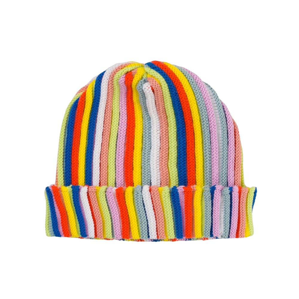 Circus Striped Knit Beanie