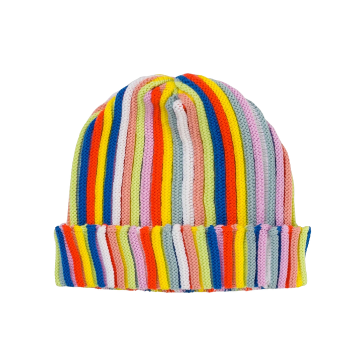 Circus Striped Knit Beanie