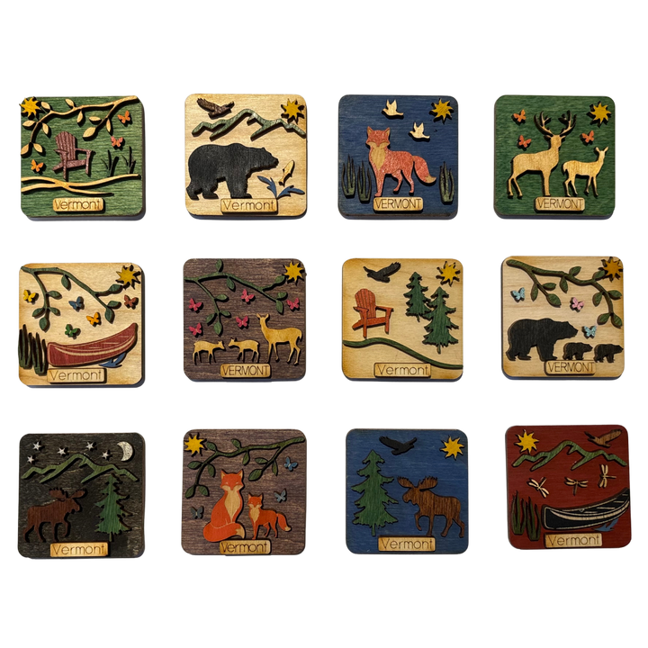 Vermont Woodland Magnets