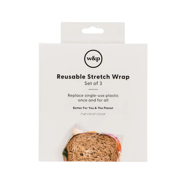 Reusable Silicone Stretch Wrap - Set of 3 Assorted Sizes