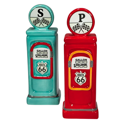 Road Trip Salt & Pepper Set - Gas Pumps