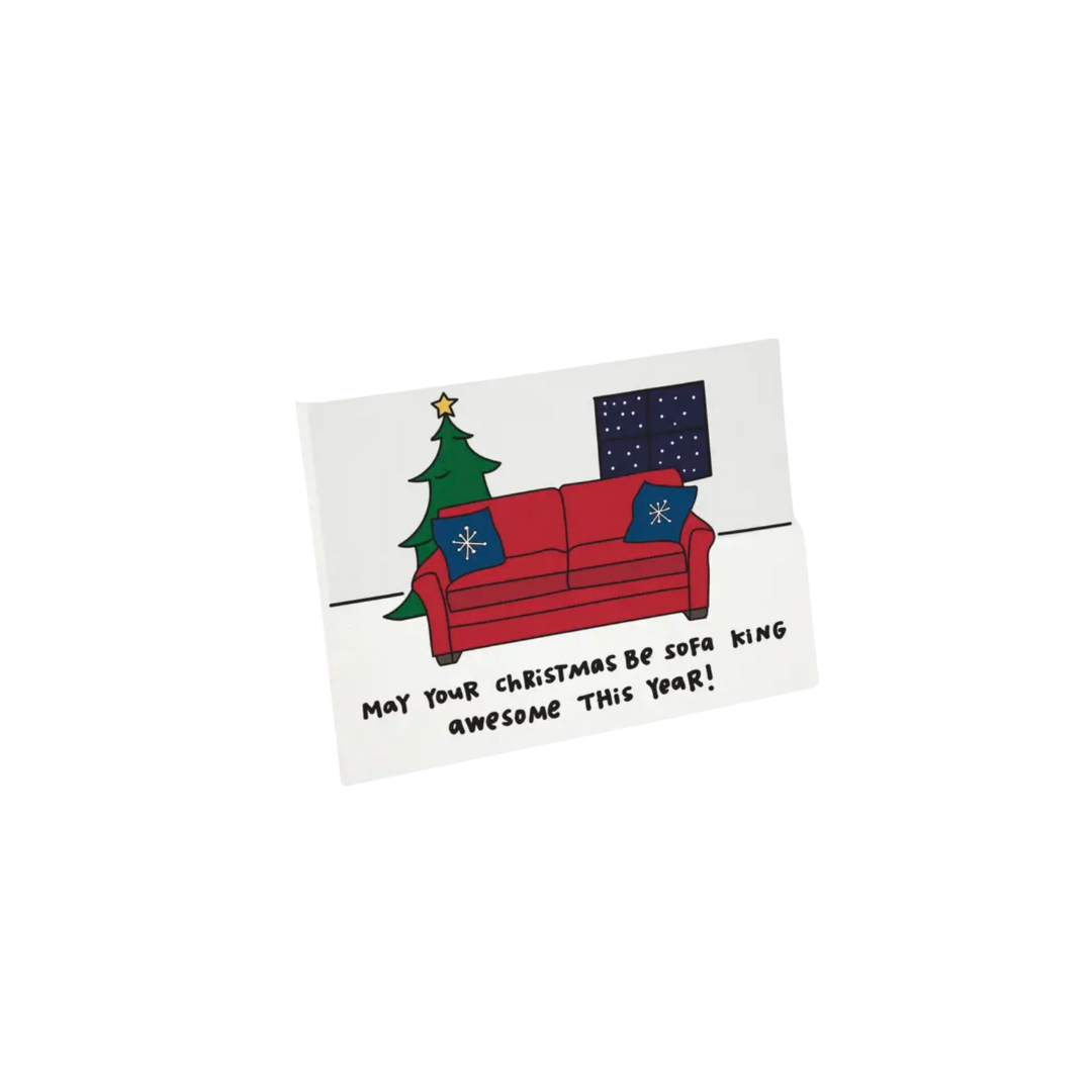 May Your Christmas Be Sofa King Awesome This Year, Card