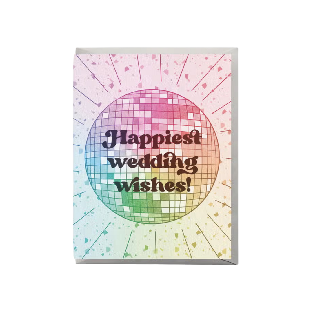 Disco Wedding Card