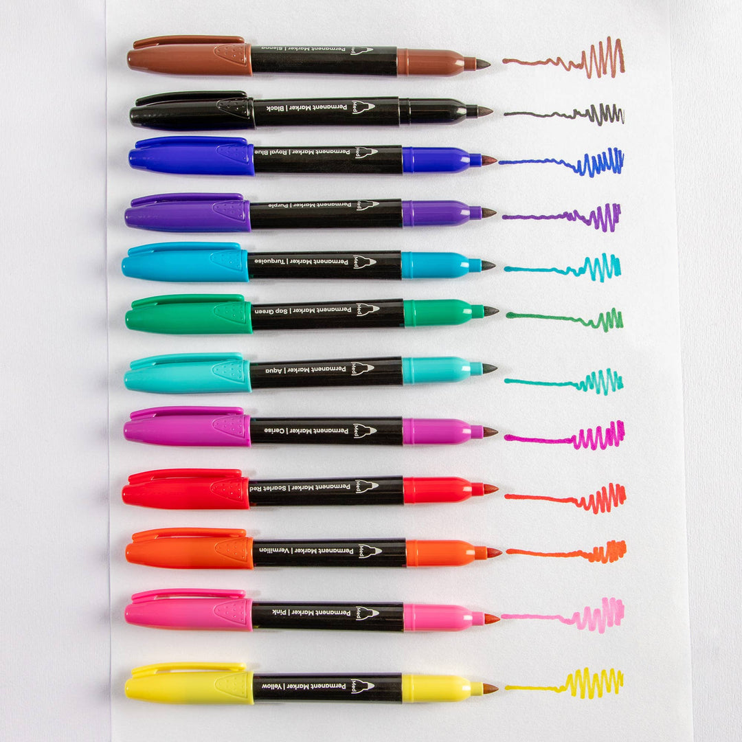 Permanent Markers Premium 12pc