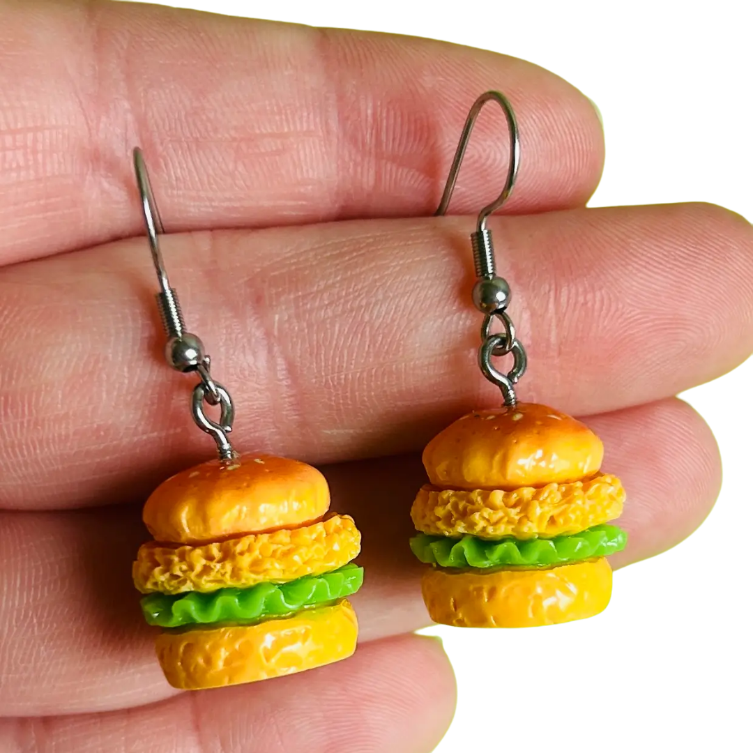 Chicken Sandwich Earrings