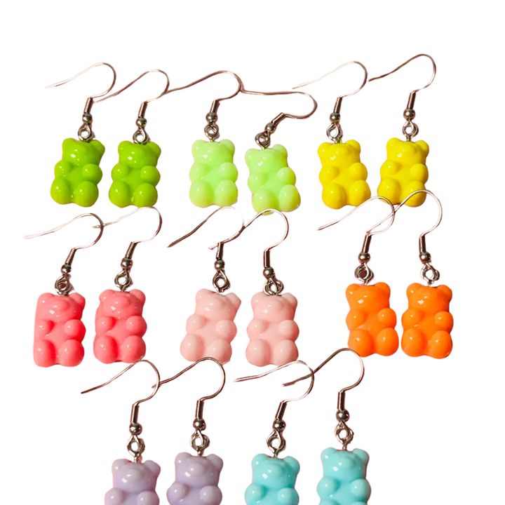 Pastel Gummy Bear Earrings