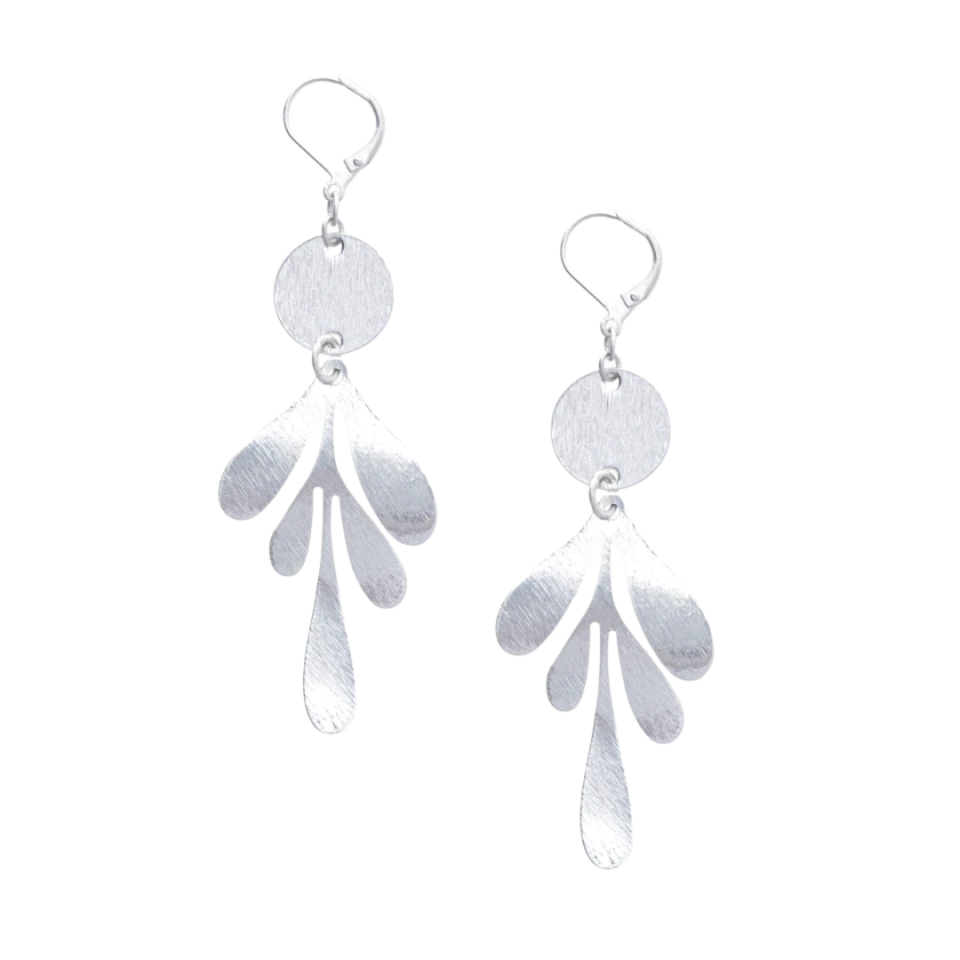 Graphic Leaf Earrings