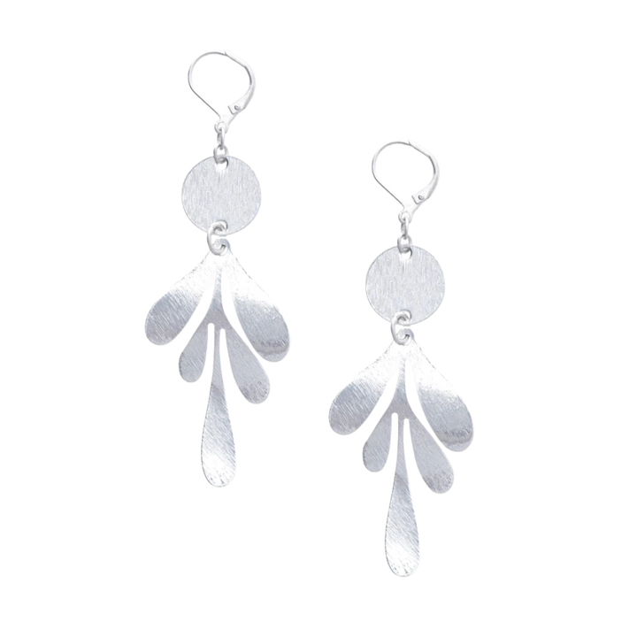 Graphic Leaf Earrings