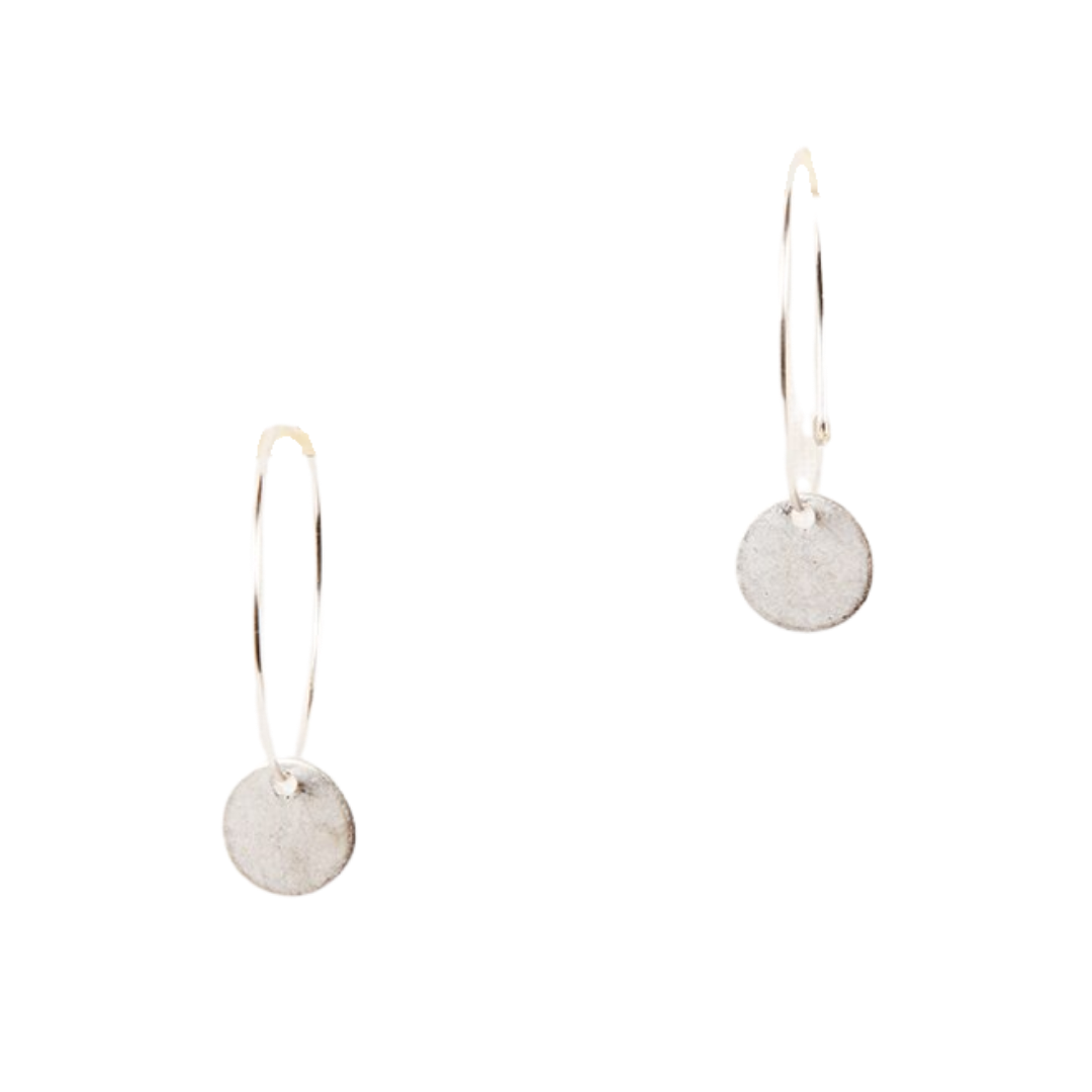 Hoop and Disc Earrings