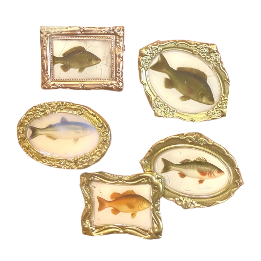Mini Framed Fish Magnets (4ct)