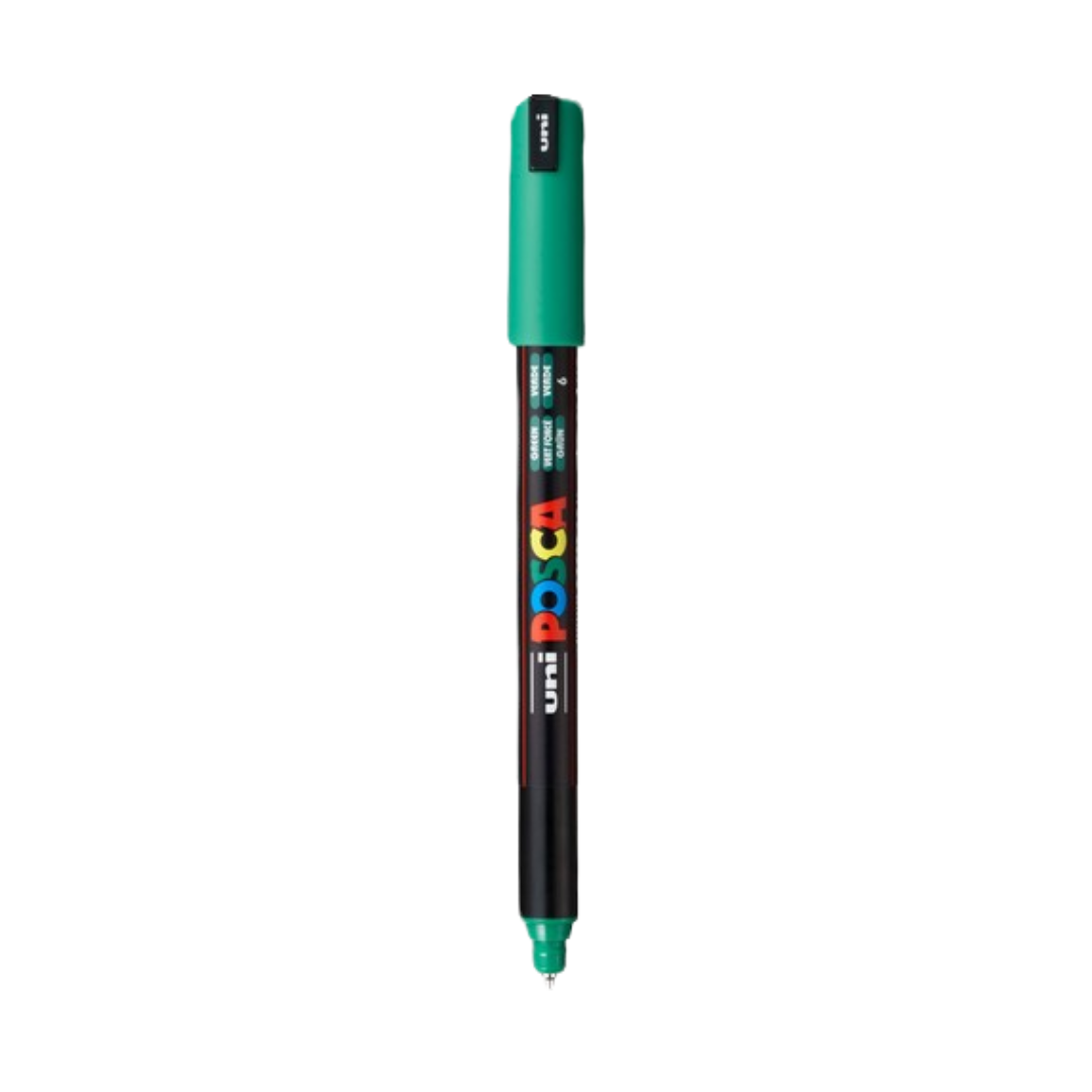 POSCA PC-1MR Acrylic Paint Marker – Extra-Fine Metal Tip Green