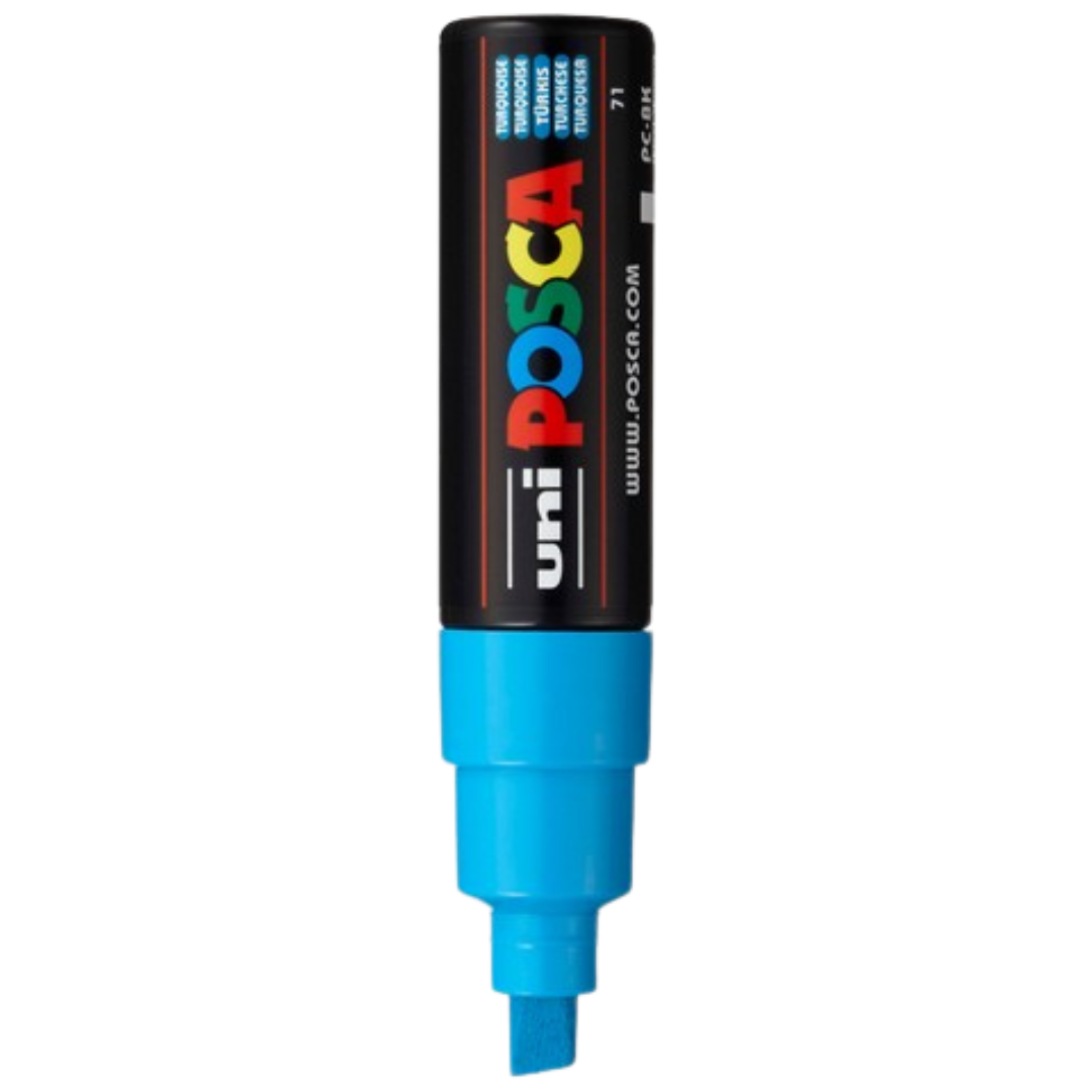 Posca PC-8K Paint Marker Broad Chisel Tip - Turquoise