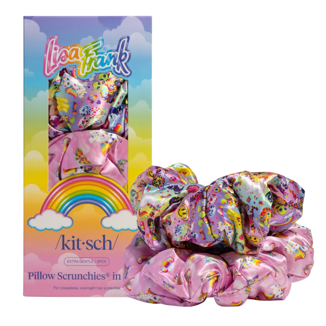 Lisa Frank X Kitsch Pillow Scrunchies® in Satin - The Fantastic World of Lisa Frank