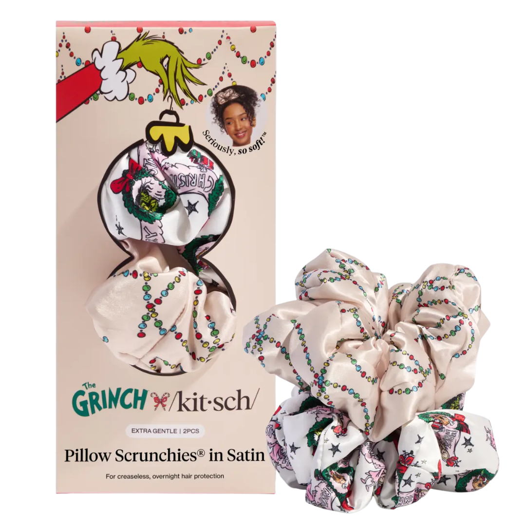The Grinch X Kitsch Satin Pillowscrunchies® - Cindy Lou Who