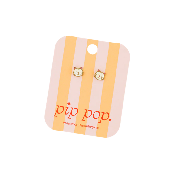 Cat Stud Earrings